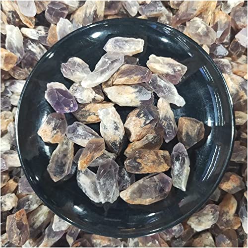 Amatista y turquesa cristal de roca irregular 200g piedra decorativa 5