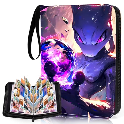 Niaetuto 50PCS Classeur Carte,900 Cartes Album Porte Carte,Portable Album de Collection,Imperméable Albums pour Cartes à Collectionner