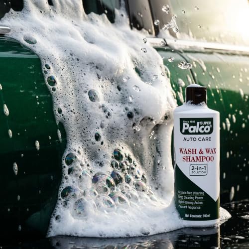 Image of PALCO Wash and Wax Car Shampoo 500ml, pH Neutral Car Washing Shampoo