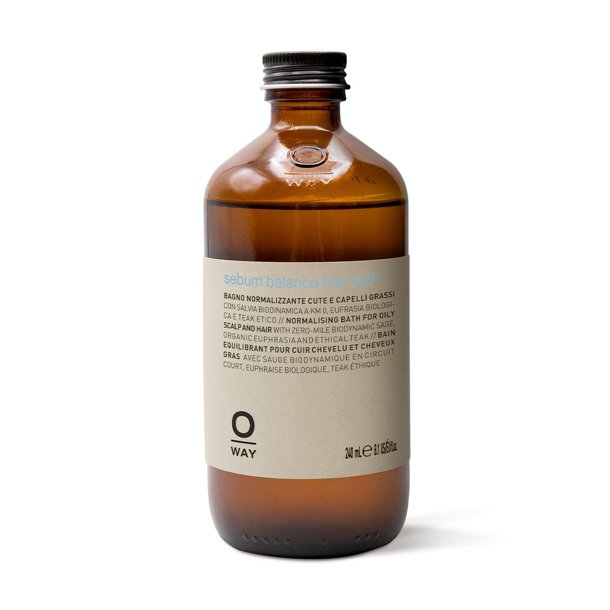 OWAY 2786-68462 Rebalancing Sebum Balance Hair Bath 240 ml for Adults, Ideal for Everyday use, 240 ml