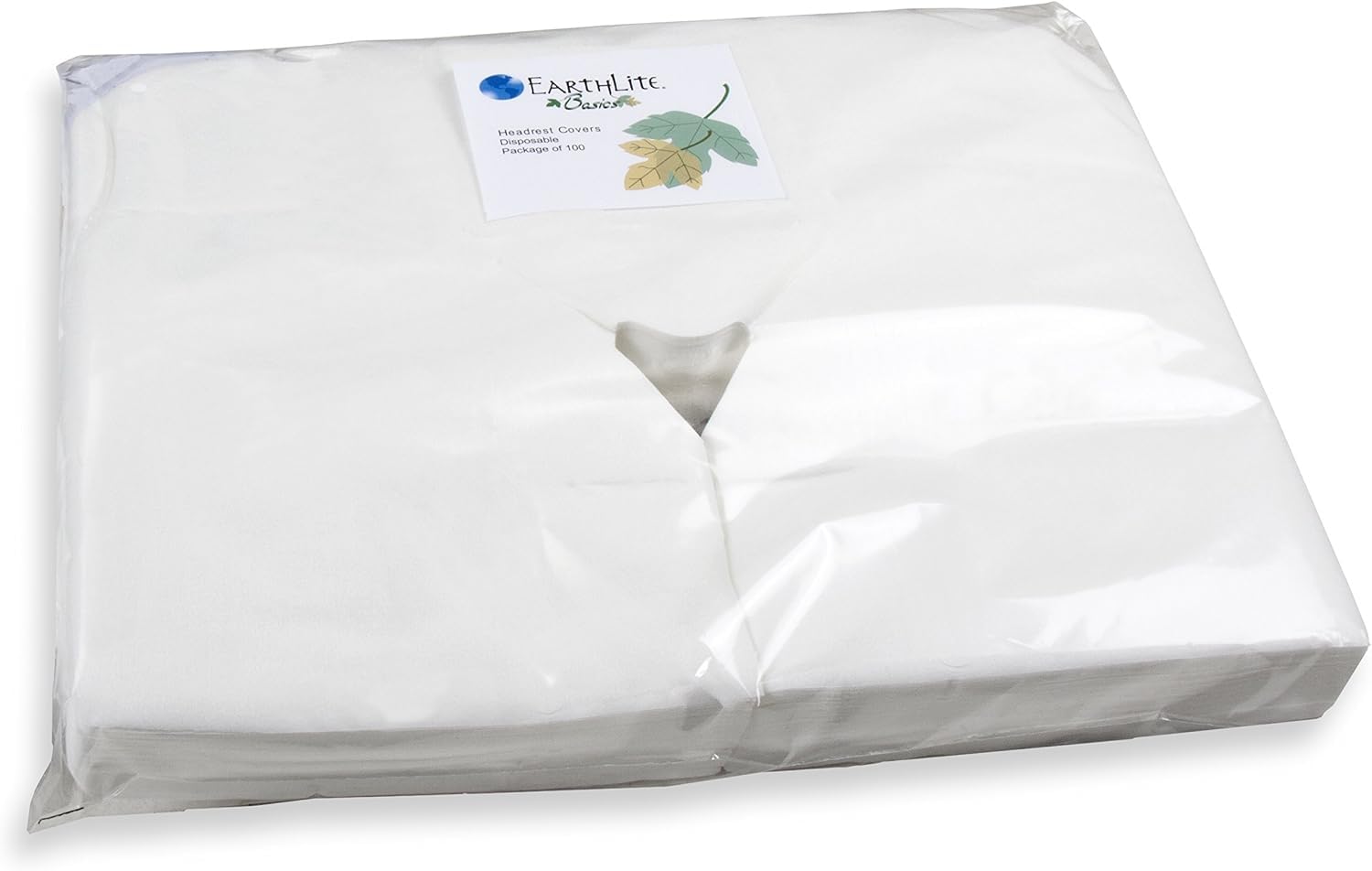 EARTHLITE Protège-têtière en papier jetable – Qualité médicale, ultradoux, luxueux, ne colle pas (100 unités)