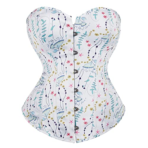 Corset blanc de mariage imprimé pour sublimer une robe de mariée et affiner la taille avec élégance