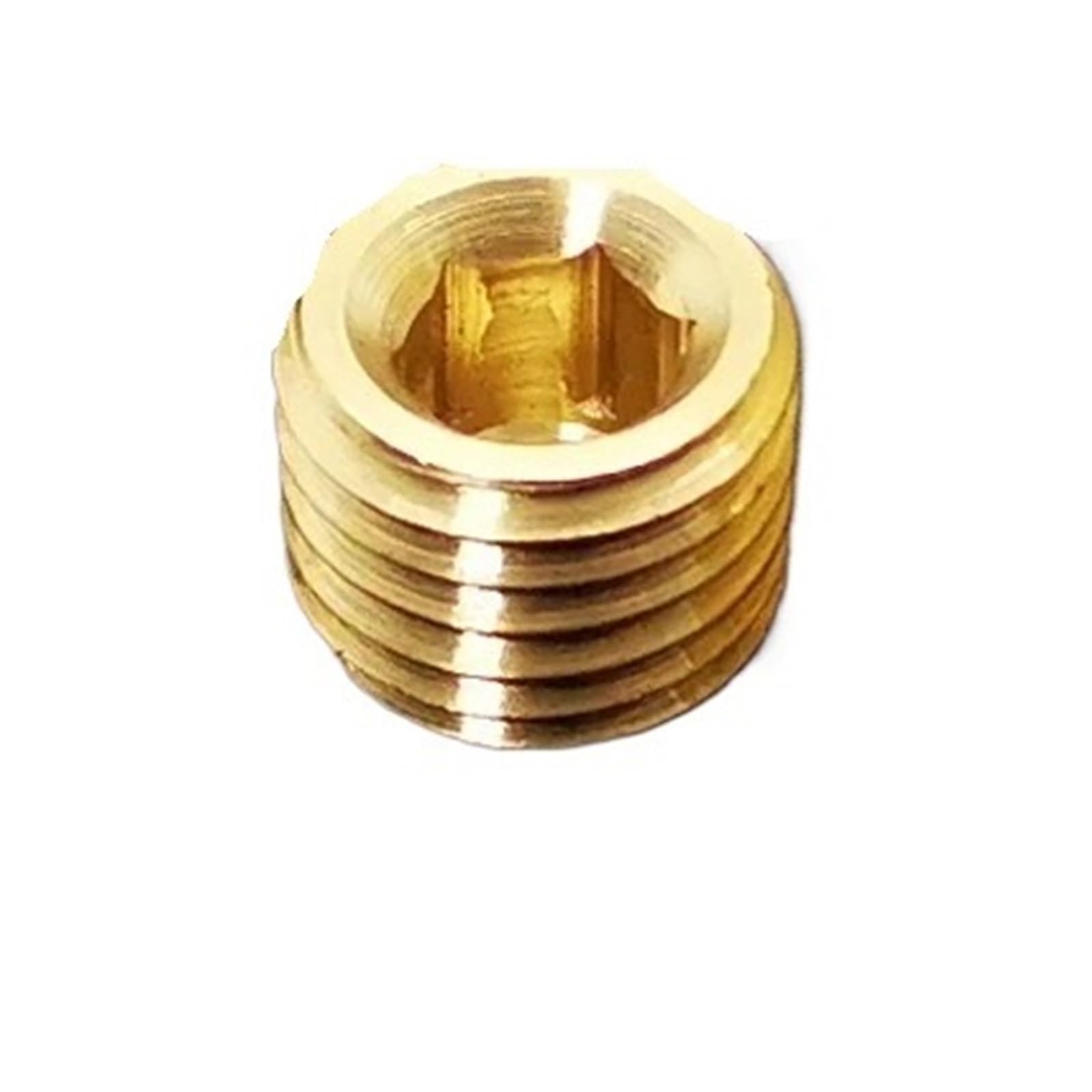 Epaknhgd Men's 5Pcs M12x1.5 1Pc Thread Brass Internal Hex Socket Pipe Fitting Plug