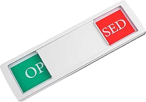 ULTECHNOVO Open/Closed Sliding Sign, Privacy Sign Vacant Occupied Sign ...