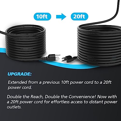 Image of Automatic Water Pump, 2250GPH Sump Pump Submersible Basement Portable Electric Utility Water Pump Removal for Pool Draining Basement Hot Tubs Garden Pool Cover Pond, Deep Black