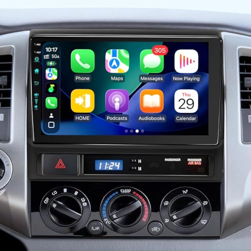 5G-WiFi6 (4Ram 64 ROM) Radio for Toyota Tacoma Upgrade 2005-2015 9 Touch Head Unit-Wireless CarPlay Android Auto AM/FM/1080P Backup Camera