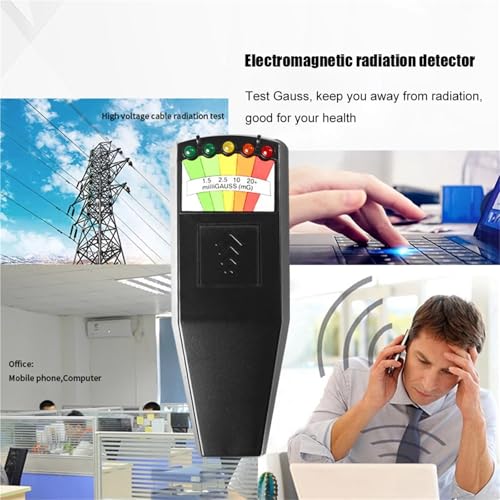 Detector EMF portátil medidor de campo electromagnético miniatura 7