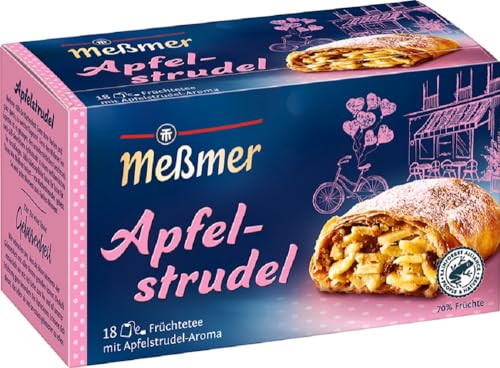 Meßmer Apfelstrudel | 18 Teebeutel | Vegan | Glutenfrei | Laktosefrei