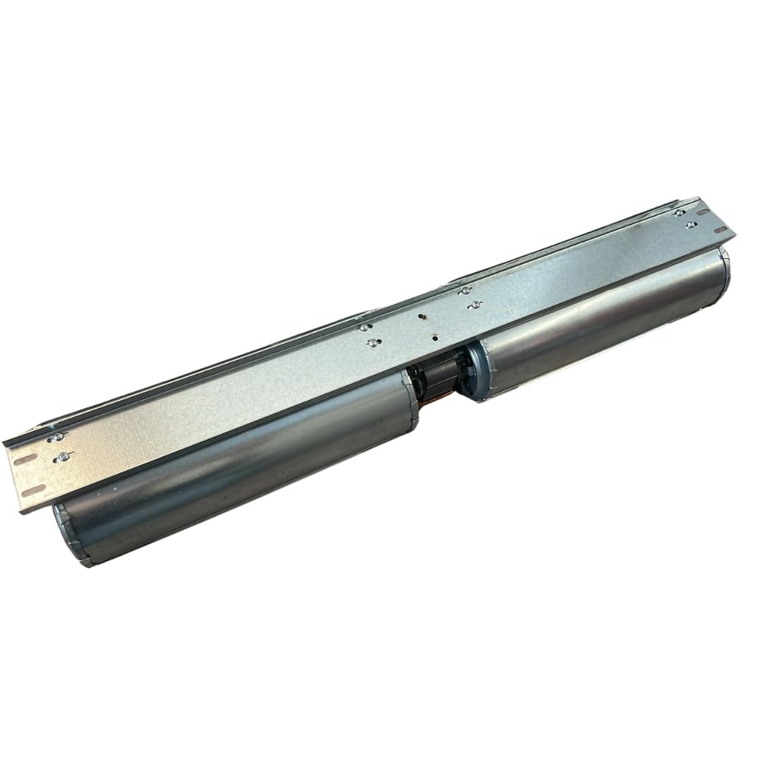Ventilador tangencial doble longitud 645 mm, tamaño de la boquilla: 2 x 274 x 40 mm, para estufa de pellets