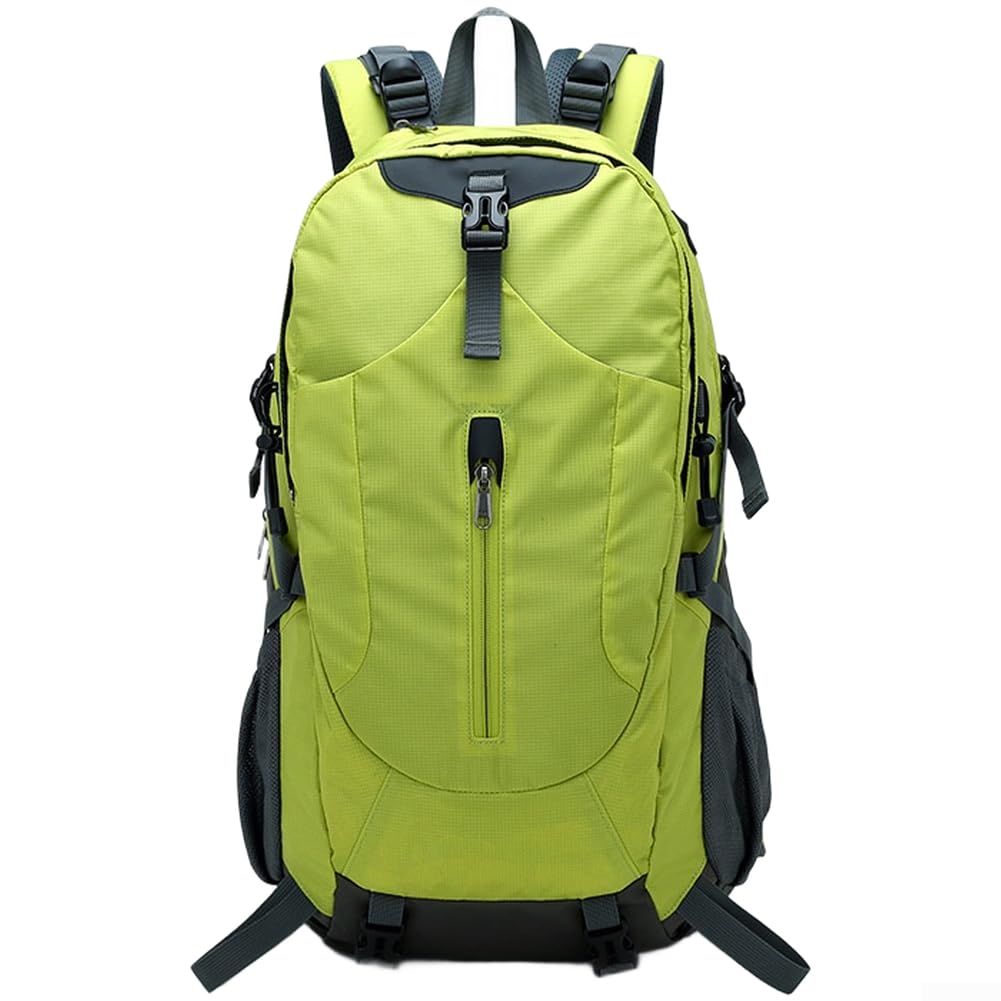 Zaino da trekking di grande capacità, 36-55 l, impermeabile, da viaggio, con copertura antipioggia, per campeggio, trekking, uomo e donna (grigio scuro)