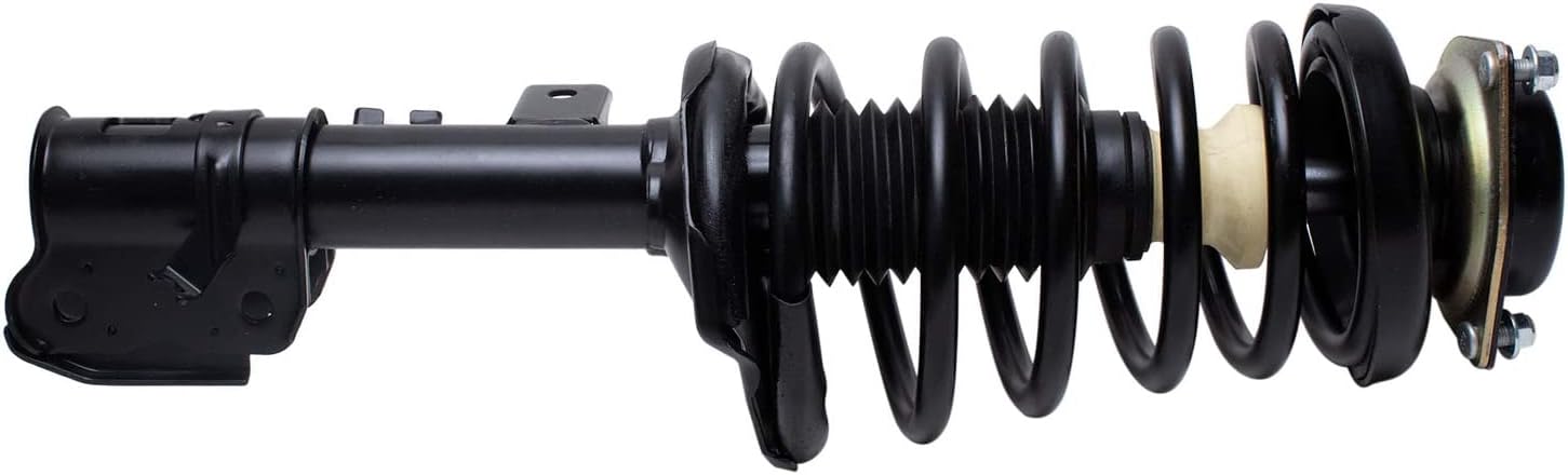 Detroit Axle - Front Left Strut for 97-99 Nissan Pathfinder Infiniti QX4, Driver Side Strut w/Coil Spring Assembly 1997 1998 1999 Replacement Suspension