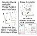 Right Arrange Stainless Steel Pegboard Hooks 100-Pack 1