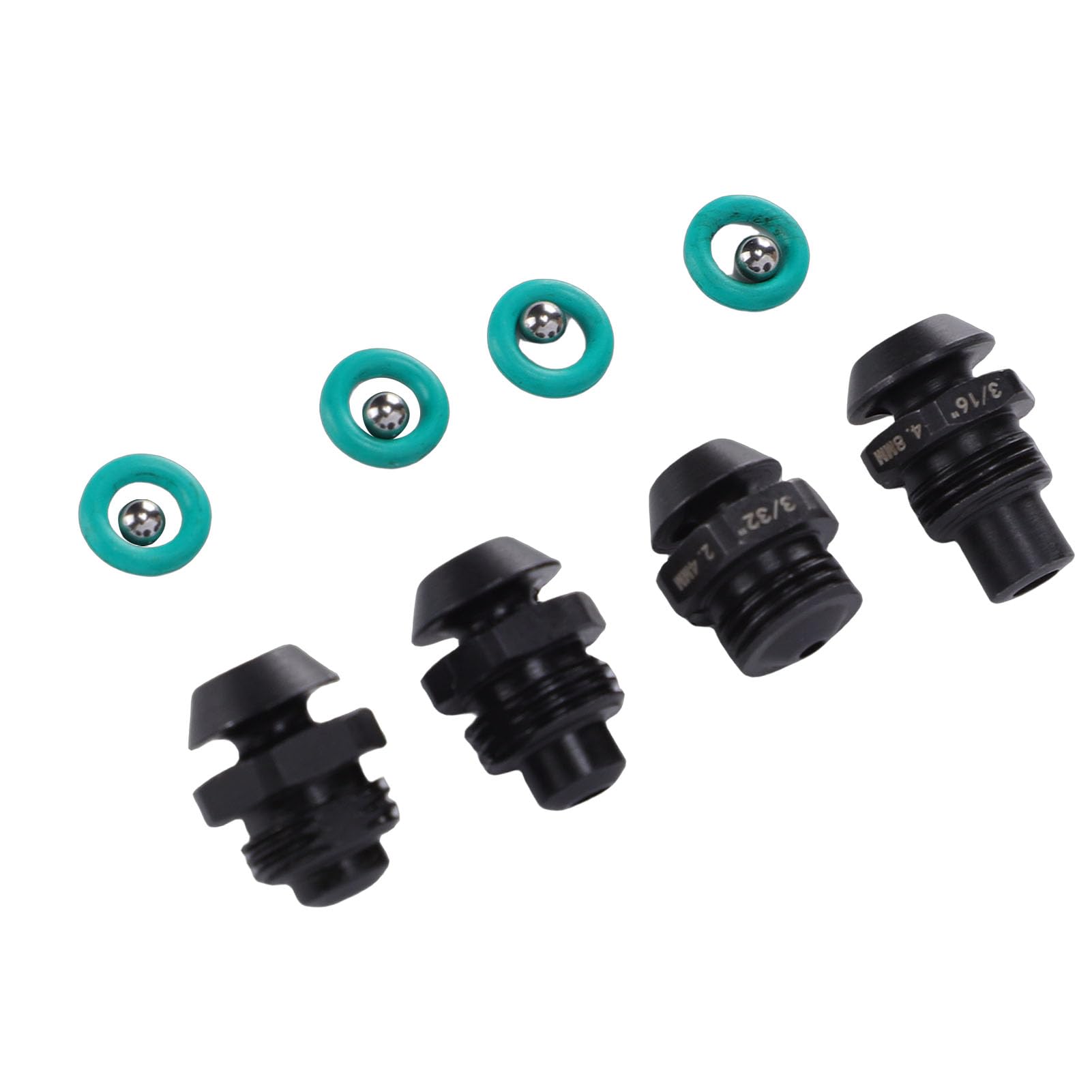 Generic Juego Duradero de Piezas de Punta de Retención de Herramienta de Remache para Herramienta de Remache 2550 M12, Kit de Piezas de Punta de Pistola de de Acero de 4 para Diversas Tareas