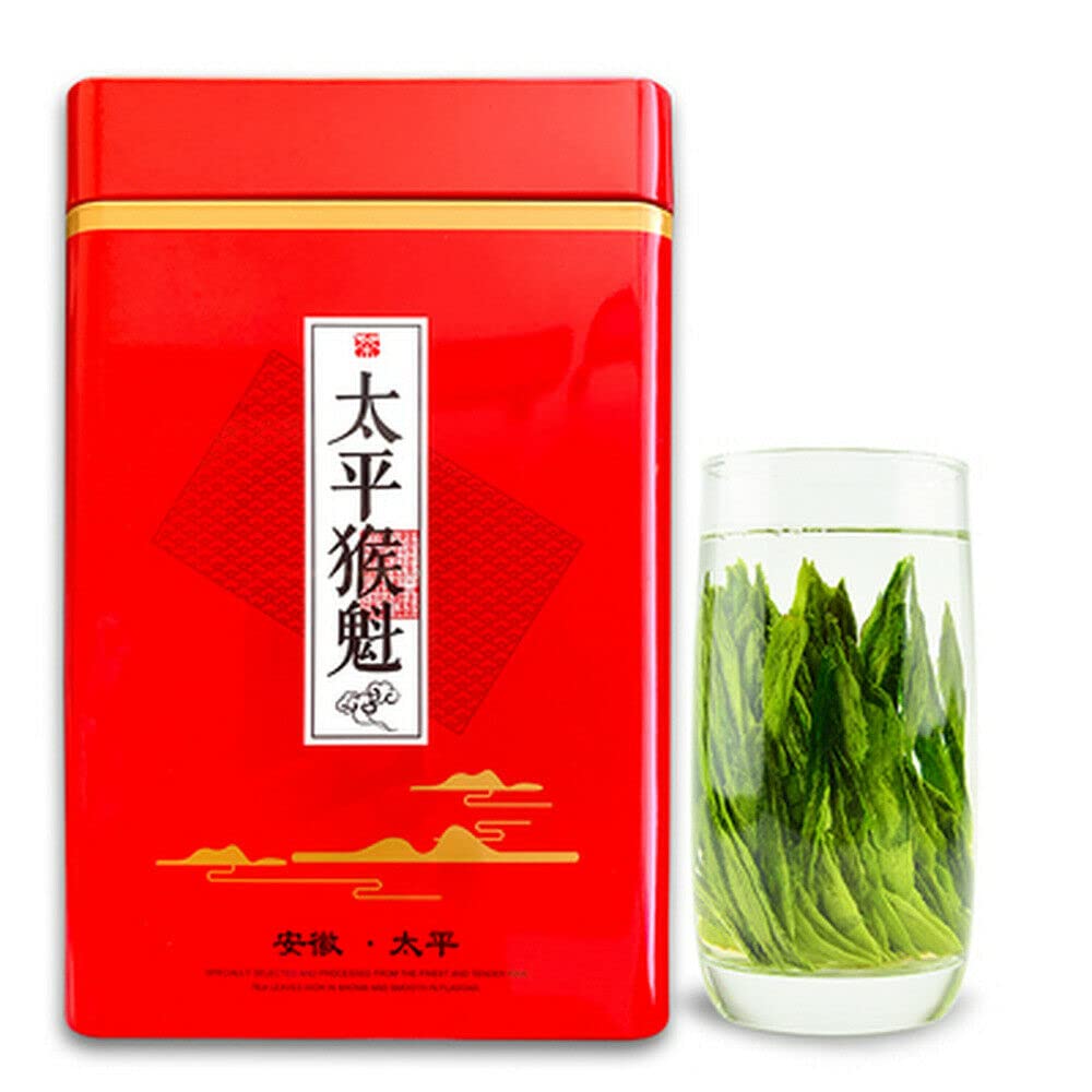 Taiping Houkui Monkey King Caja de Regalo Nuevo Té Verde Premium Té Verde Orgánico 250g