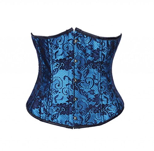 bslingerie® Womens Victorian Steampunk Leather Underbust Bustier Corset