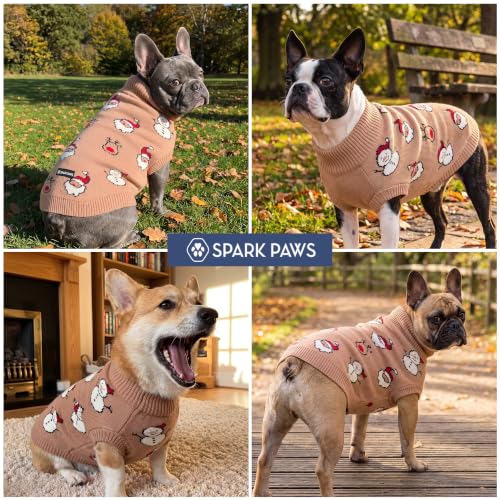 Image of Spark Paws ChristmasKnit Dog Sweater - Winter Dog Clothes, Small Medium Large