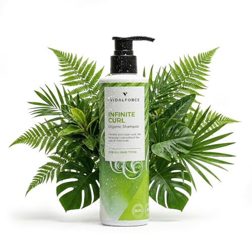 INFINITE CURL Champu para cabello rizado sin sulfatos ni siliconas I Champu rizos Natural y BIO sin petroquimicos I Antiencrespamiento Rizos 250ml