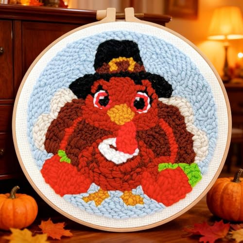 Image of TCDZMYGS Punch Needle Kit for Beginners Adults-Turkey,with Video Tutorial