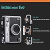Cámara instantánea híbrida Fujifilm Instax Mini EVO Negro | Paquete doble de película Instax Mini | Tarjeta microSD de 32GB con adaptador | Estuche negro para cámara 6