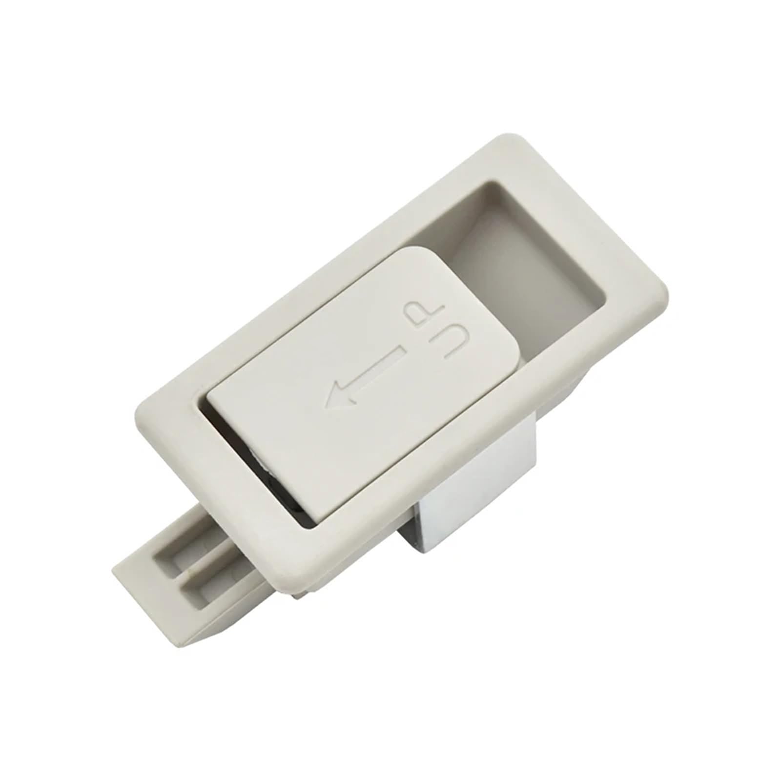 WPOIYHGBY XK111 Industrial Electric Cabinet Black Plastic Keyless Percussion Close Inline Panel Latch Lock 1Pcs