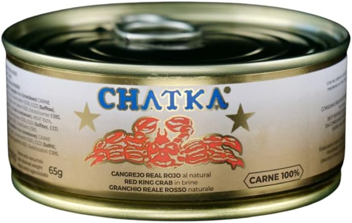 CHATKA 100% King Crab | Premium Quality Crab Meat for Elegant Dishes 65 gram