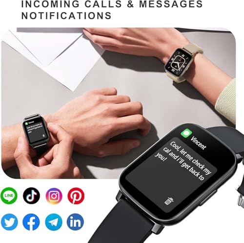 Paukila Smart Watches for Men, 1.65" Fitness Watch with 24/7 Heart Rate/Blood Pressure/Sleep Tracker, Activity & Fitness Tracker with Calories/Step Counter, Waterproof Smart Watch for Android iPhone - Image 6