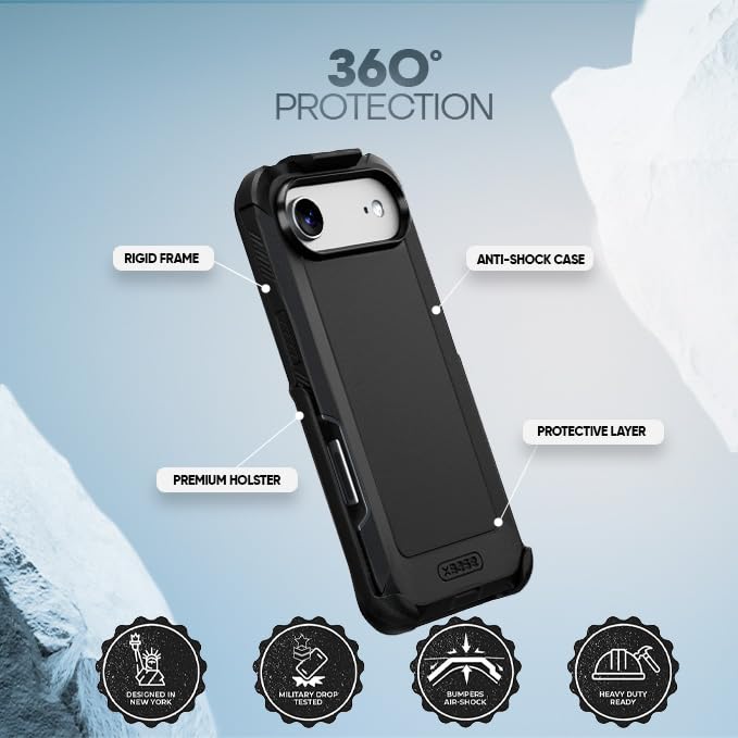 MOTIVE Heavy Duty Case for iPhone Air, Belt Clip Holster | 6.5" - image 6