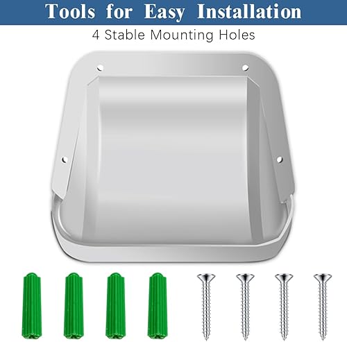 Miniatura 7 de WEILAILIFE Funda universal para cámara para exteriores, plástico ABS resistente a la intemperie, pantalla de seguridad para domo, bala, cámaras