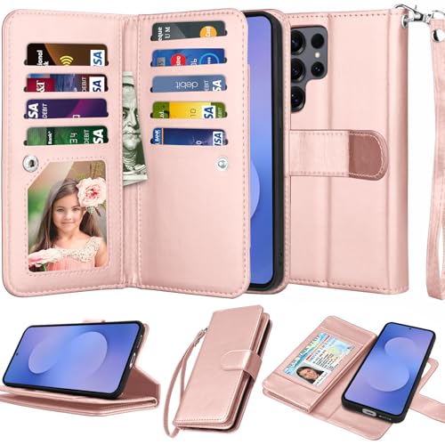 Njjex Compatible with Samsung Galaxy S26 Ultra Wallet Case with Card Holder