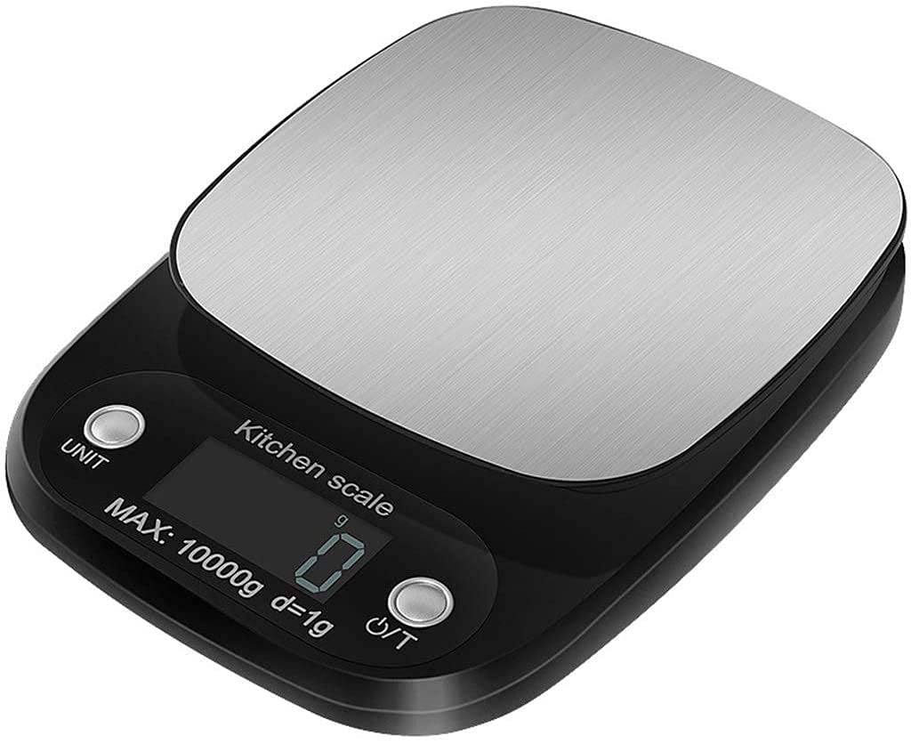 Balance électronique 10 kg/0,1 g Balance de Cuisine numérique de Haute précision Mini Balance de Poche pour Bijoux (Noir-3kg/0,1g)