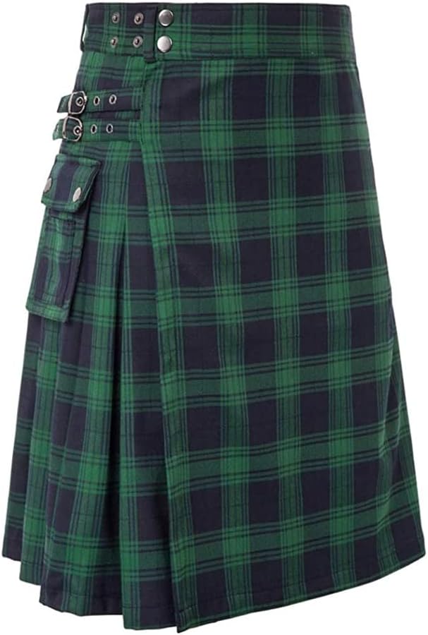 BaronHong Tartan Utility Kilts For Men Kilt Available in Various Scottish Tartans