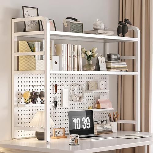 Étagère de bureau pour bureau avec kit de rangement mural en panneau perforé