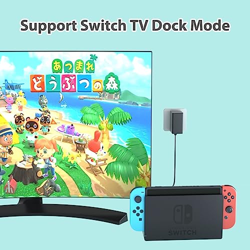 image for pdobq Switch Charger for Nintendo Switch, AC Power Adapter with 5Ft Ch