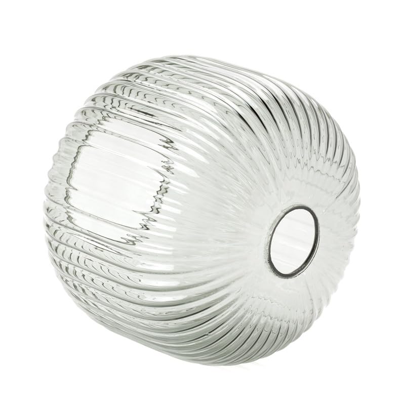 ORION LIGHTSTYLE Cristal de repuesto para lámpara de mesa, lámpara de techo, diámetro de 20 cm, altura 18 cm, humo
