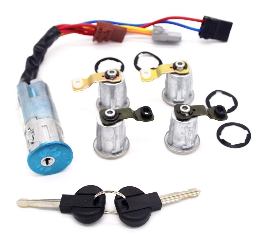 KOMPLETNY ZESTAW CYLINDER ZAMKA DRZWI WYŁĄCZNIKA ZAPŁONU Z 2 KLUCZYKAMI, do Citroena, BERLINGO XSARA PICASSO 1999-2005, do Partnera, 1996-2008 9170G3 252522 zamek do drzwi samochodowych