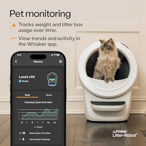 Image of Litter-Robot 4 Supply & Accessory Bundle by Whisker, White- Automatic Self-Cleaning Cat Litter Box, Includes Litter-Robot 4, Ramp, Mat, 3 OdorTrap Packs, 10 Liners, 30 Wipes, & 2 Carbon Filters