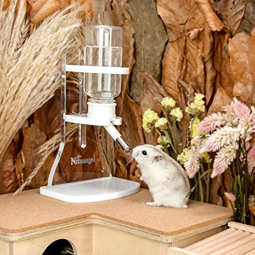 Image of Niteangel Hamster Water Bottle with Stand: 4oz /120ml Capacity & Leak-Proof