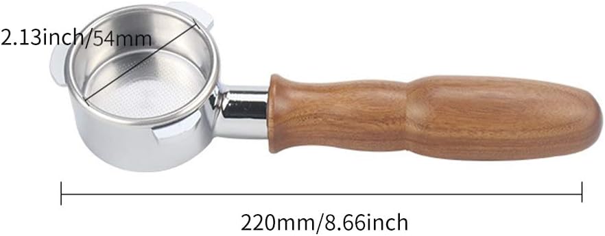 54mm Bottomless Portafilter Compatible with Breville 880 870 850, Stainless Steel Reusable Coffee Replacement Filter Basket Coffee Machine Accessories: Home & Kitchen