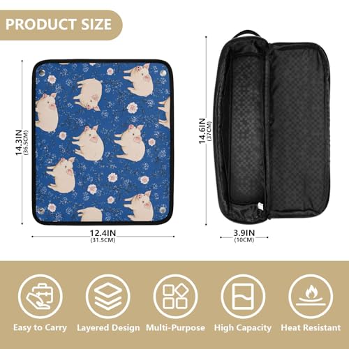 Bolsa de Viaje para Herramientas de Pelo Cute Pigs miniatura 4