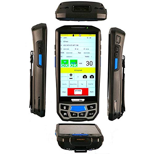 Idvisor Smart Plus Id Scanner - Drivers License And Passport Age Verification & Customer Management - Extra Large 5" Lcd Screen, Charger Cradle, Hand Strap, Spare Battery & More #TOP6