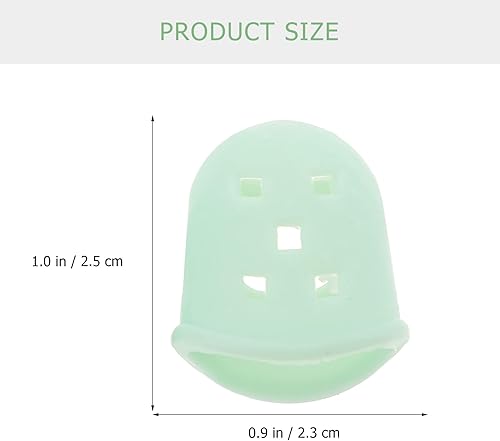 Miniatura 4 de Kisangel 2 pares de kalimba para dedo, púas para el pulgar de guitarra, protector de dedos de Kalimba, protectores de dedos de bajo, tapas de dedos