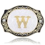 JAOYU Belt Buckle Men Western Cowboy Vintage Style Alloy Buckle American Fashion Novelty Buckle Gifts for Husband (W)