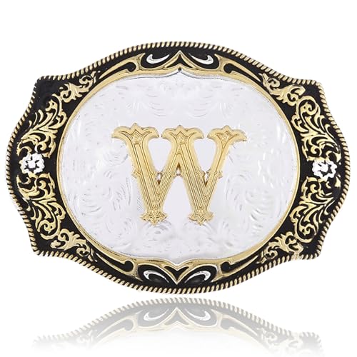JAOYU Belt Buckle Men Western Cowboy Vintage Style Alloy Buckle American Fashion Novelty Buckle Gifts for Husband (W)