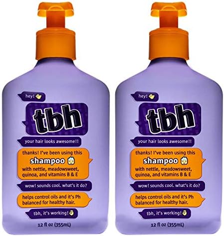 TBH Kids Shampoo - Shampoo for Oily Hair - Sulfate, Paraben Free - 12 oz (2 Pack)