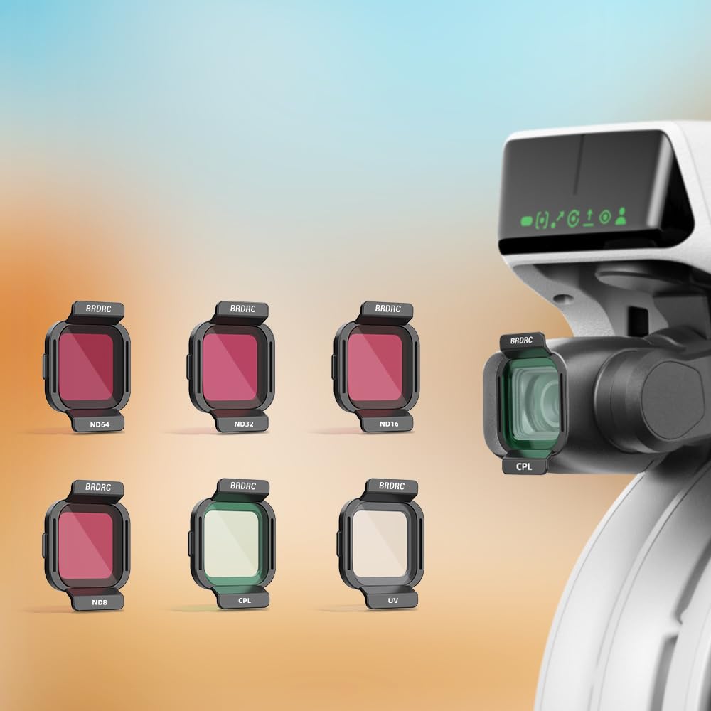 Zestaw filtrów do DJI FLIP, szkło optyczne chroniące przed promieniowaniem UV, CPL, polaryzacyjne soczewki ND, zestaw filtrów do obiektywów drona FLIP (UV+CPL+ND8+ND16+ND32+ND64)