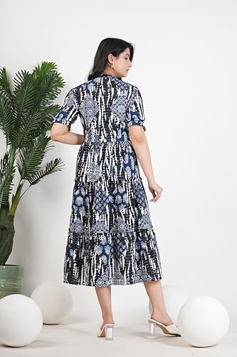 Image of Kuruti B Sheets Women's Cotton Floral Printed Regular Fit Anarkali Kurta for Women