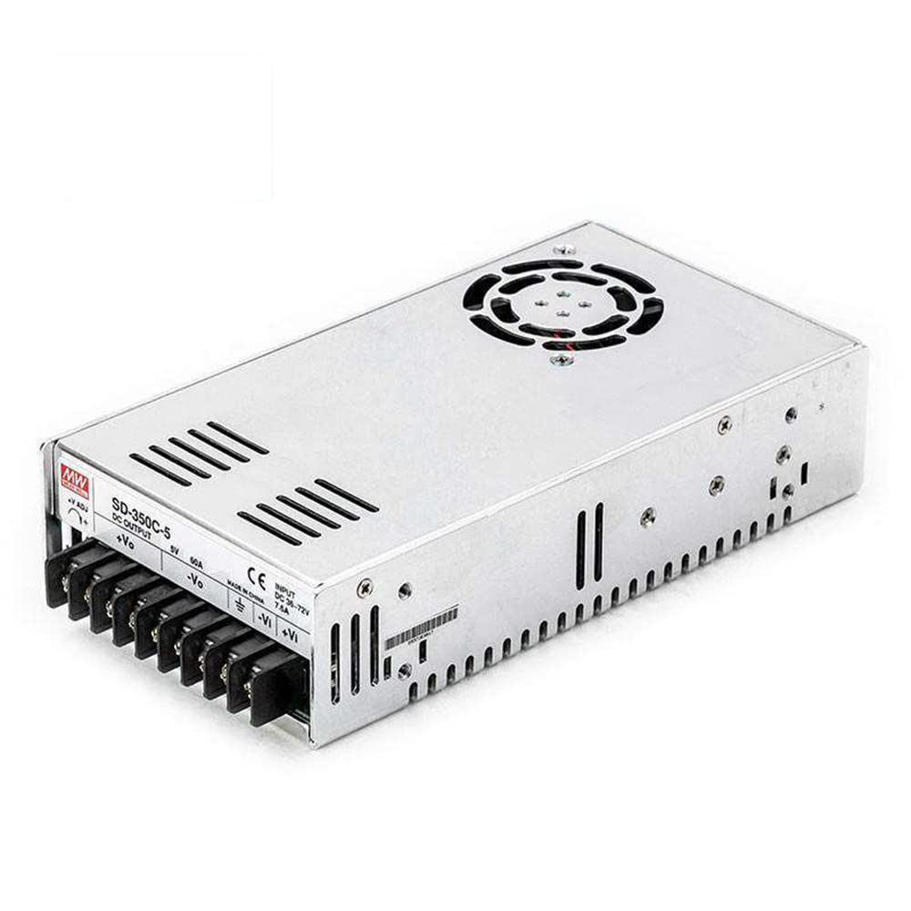 MW Mean Well Enclosed Type SD-350B/C/D-12/24/48/5V Industrial DC-DC Converter (SD-350C-5)