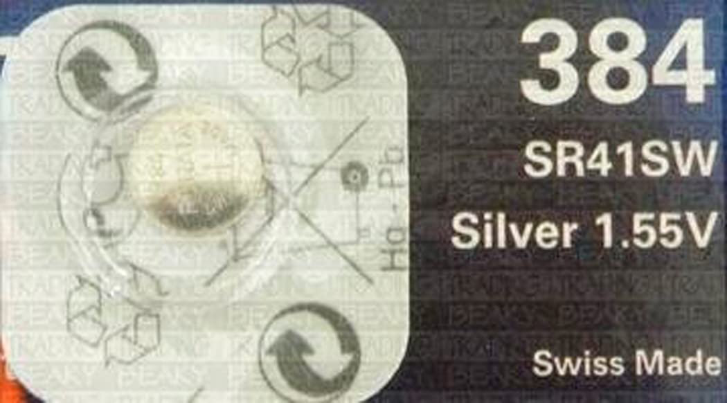 Best Price Square Silver Renata 384 Sr41sw Oxide Watch Battery 1.55V Blister Packed