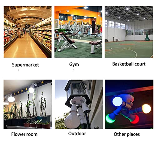 Clwhj-360 Degrees Adjustable-3 In 1 E26/E27 Splitter Socket Adapter. E26/E27 Standard Led Bulbs 360 Degrees Adjustable 180 Degree Bendable Max Watt 180W (3 In1 With Switch) #TOP6