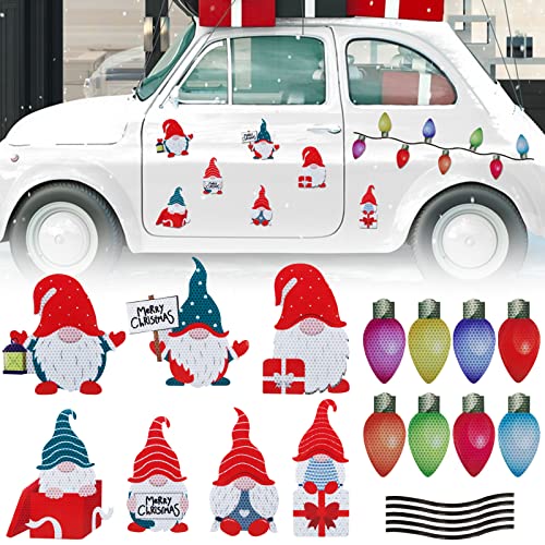 BETESSIN 20Pcs Auto Aufkleber Weihnachten Deko Magnet Kühlschrank...